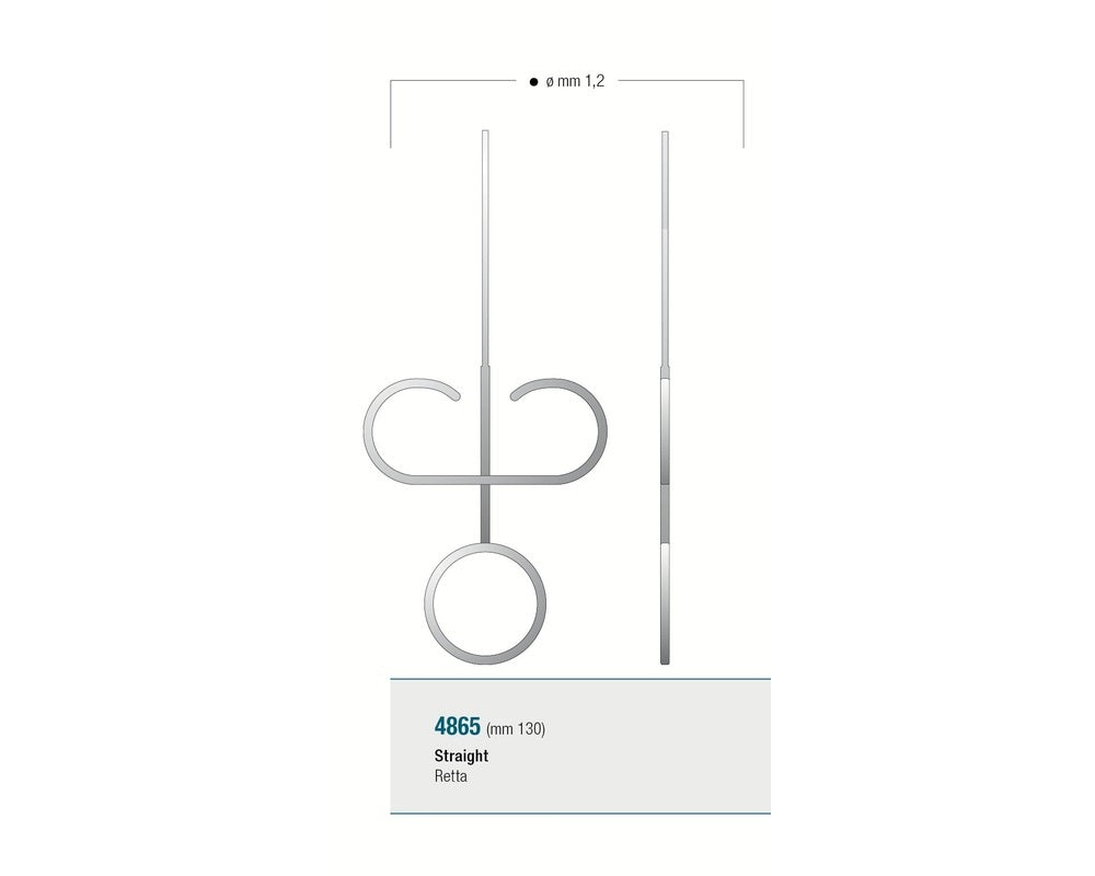 Jeringa para Retro Obturación Medesy 4865 con Punta Recta de 1.2 mm