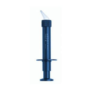 Jeringa de Elastómero Medesy 4955/B de Aluminio Azul con Punta a 45°