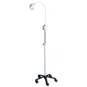 Lámpara FLH-2 Led para examen Cuello de Ganso Rodable